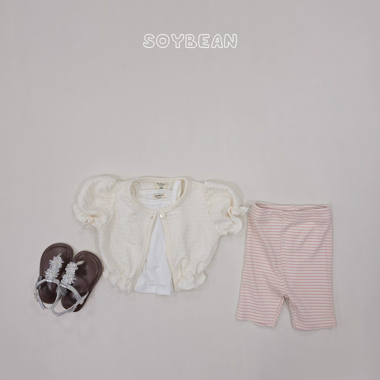 [PRE-ORDER] Puff Cardigan Tank Top Set
