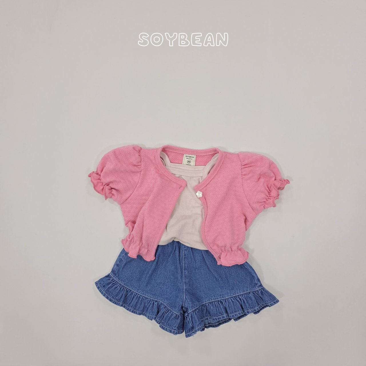 [PRE-ORDER] Puff Cardigan Tank Top Set