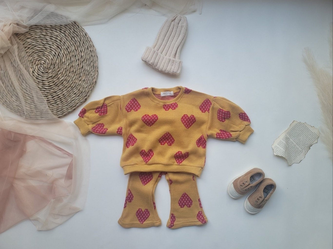 [PRE-ORDER] Knit Top Boot-Cut Pants Set