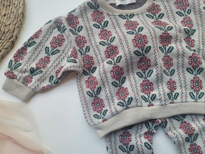 [PRE-ORDER] Knit Top Boot-Cut Pants Set