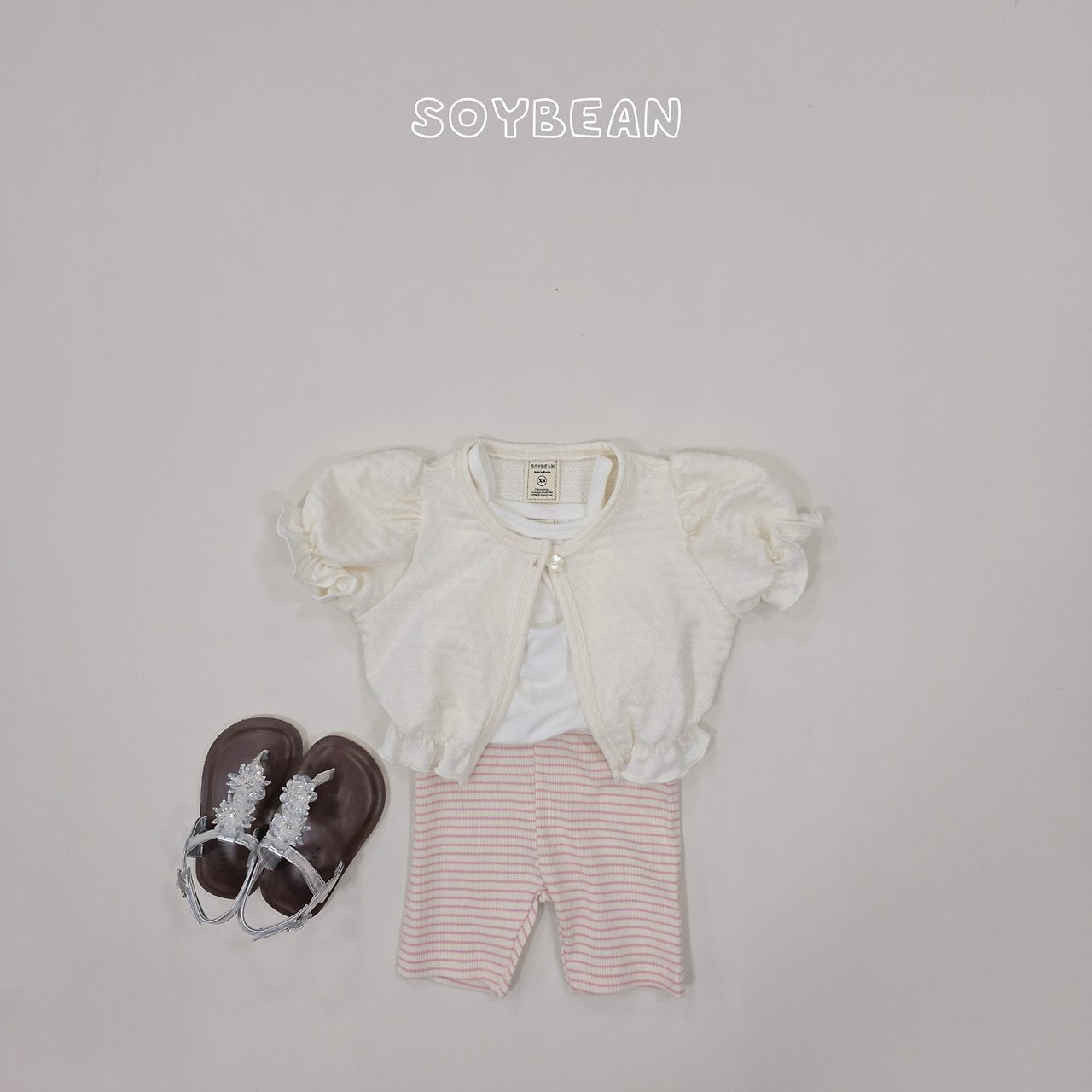 [PRE-ORDER] Puff Cardigan Tank Top Set