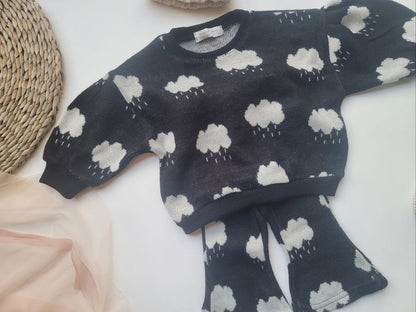 [PRE-ORDER] Knit Top Boot-Cut Pants Set