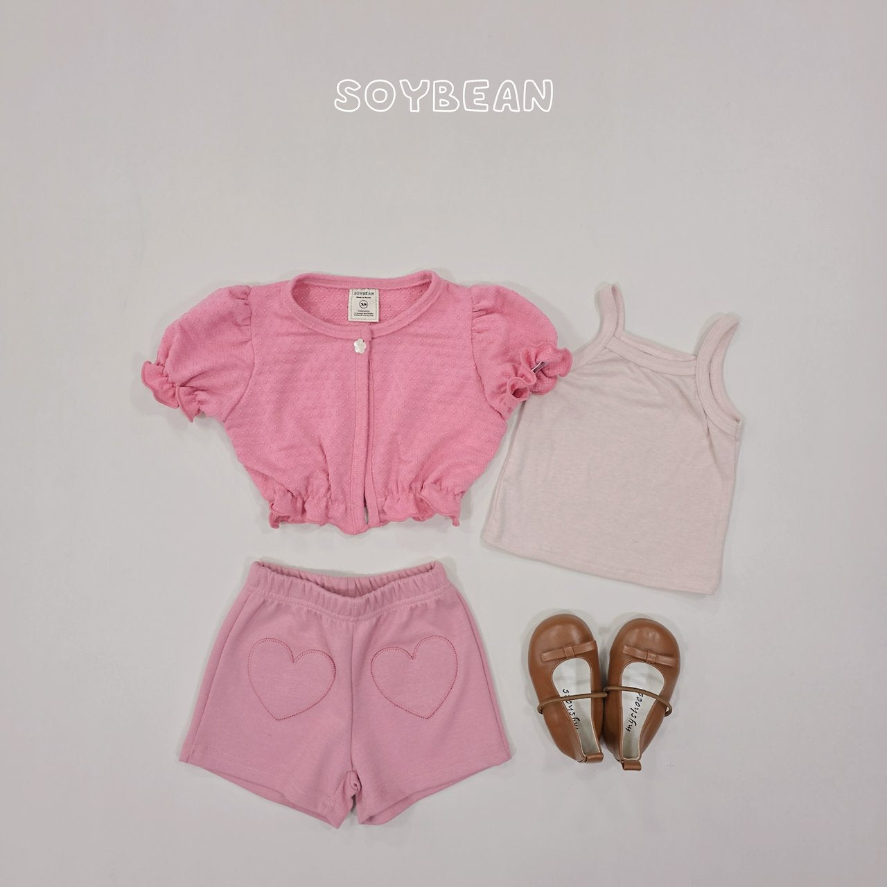 [PRE-ORDER] Puff Cardigan Tank Top Set