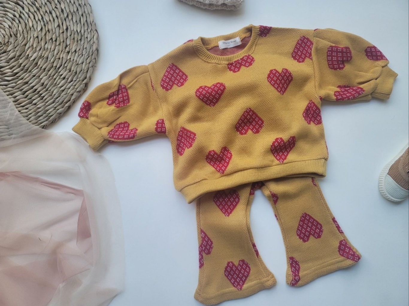 [PRE-ORDER] Knit Top Boot-Cut Pants Set