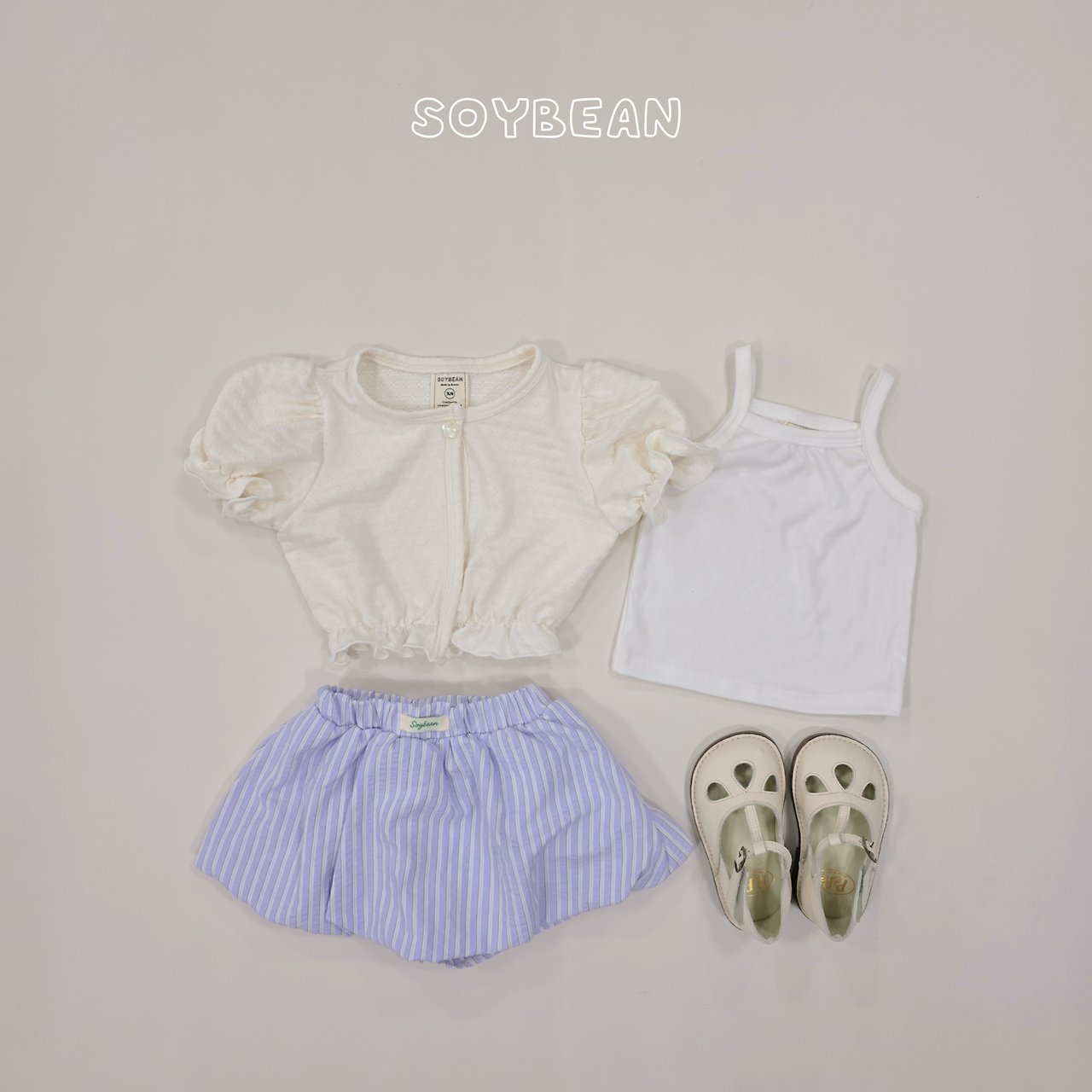 [PRE-ORDER] Puff Cardigan Tank Top Set