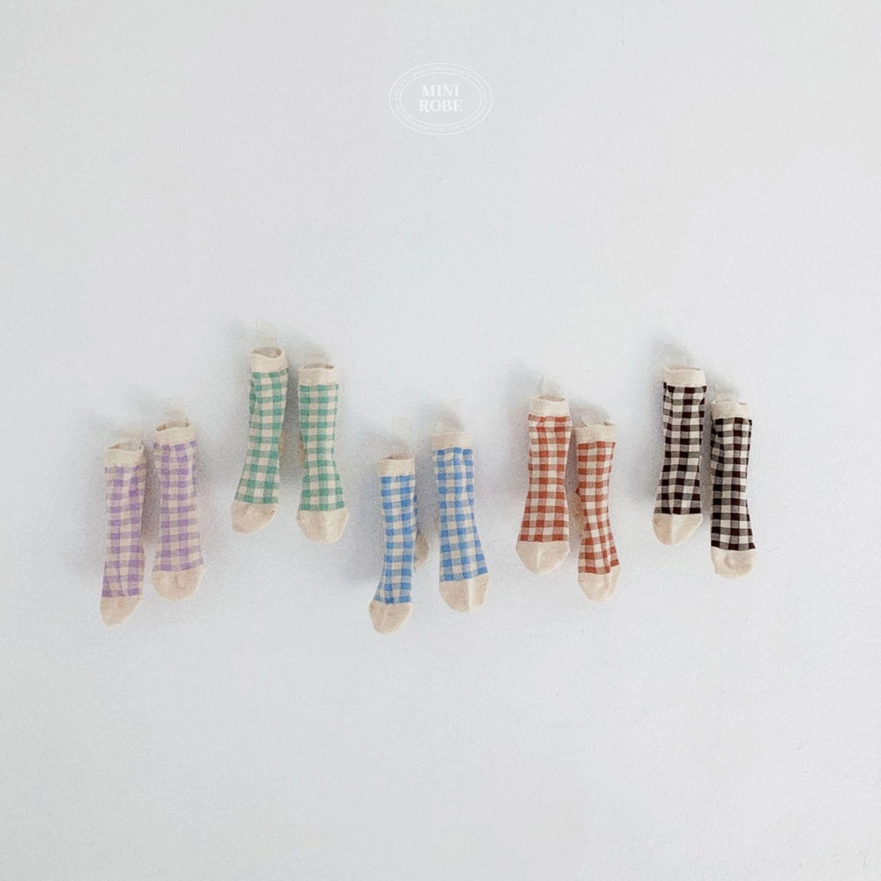 [PRE-ORDER] Natural Check Socks Set