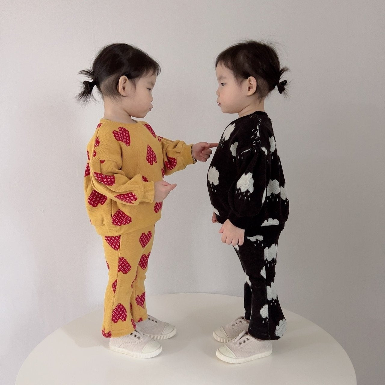 [PRE-ORDER] Knit Top Boot-Cut Pants Set