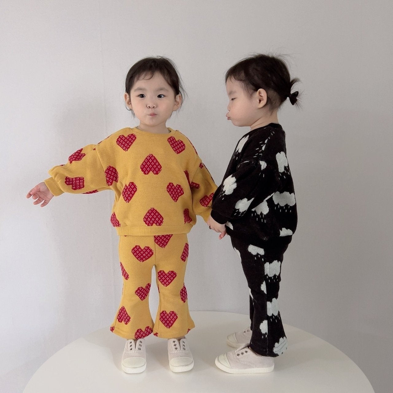 [PRE-ORDER] Knit Top Boot-Cut Pants Set