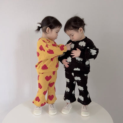 [PRE-ORDER] Knit Top Boot-Cut Pants Set