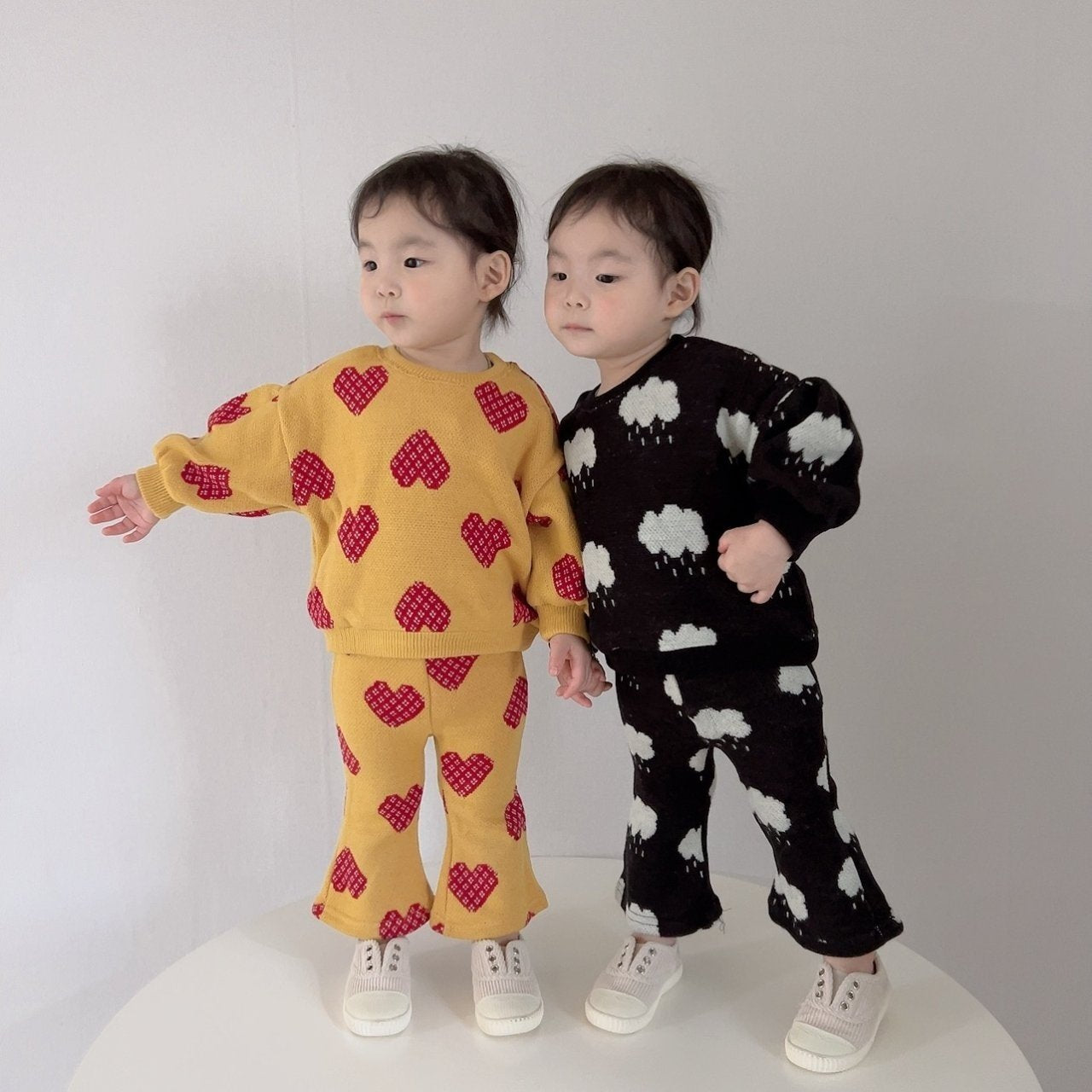 [PRE-ORDER] Knit Top Boot-Cut Pants Set