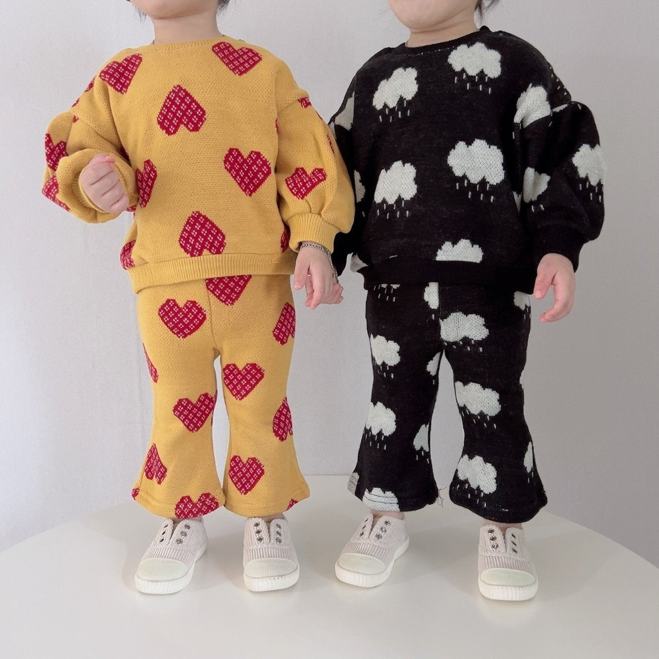 [PRE-ORDER] Knit Top Boot-Cut Pants Set