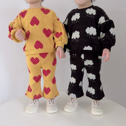 [PRE-ORDER] Knit Top Boot-Cut Pants Set