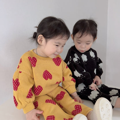 [PRE-ORDER] Knit Top Boot-Cut Pants Set