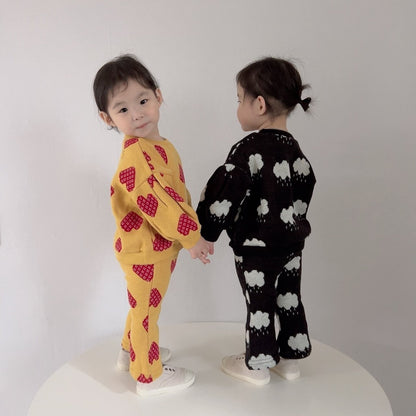 [PRE-ORDER] Knit Top Boot-Cut Pants Set