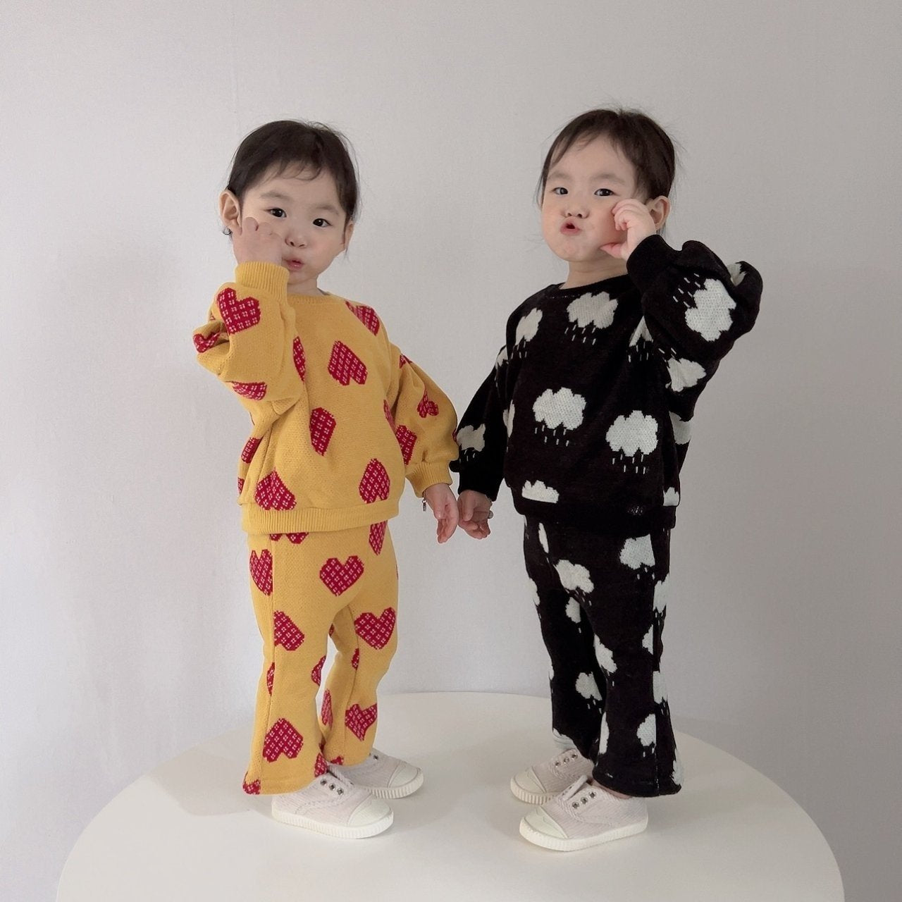 [PRE-ORDER] Knit Top Boot-Cut Pants Set