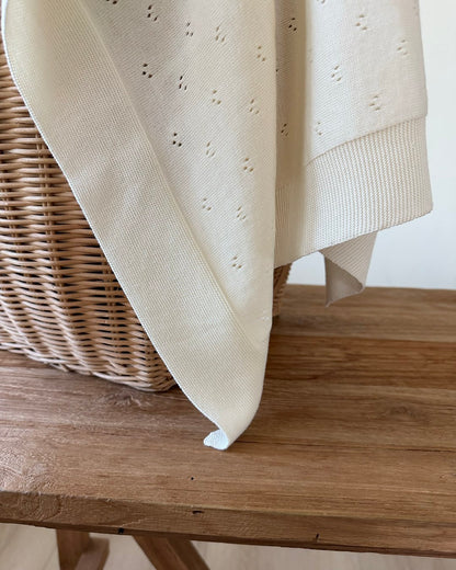 [PRE-ORDER] Eyelet Knit Blanket