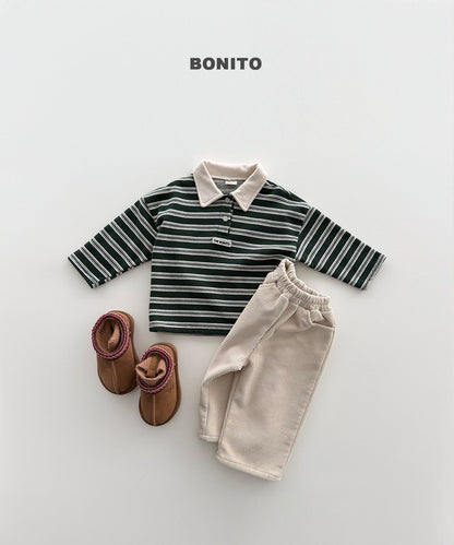 [PRE-ORDER] Stripe Choco Collar T-Shirts