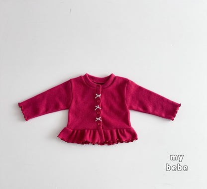 [PRE-ORDER] Winter Frill Ribbon Cardigan