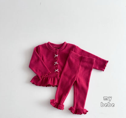 [PRE-ORDER] Winter Frill Ribbon Cardigan