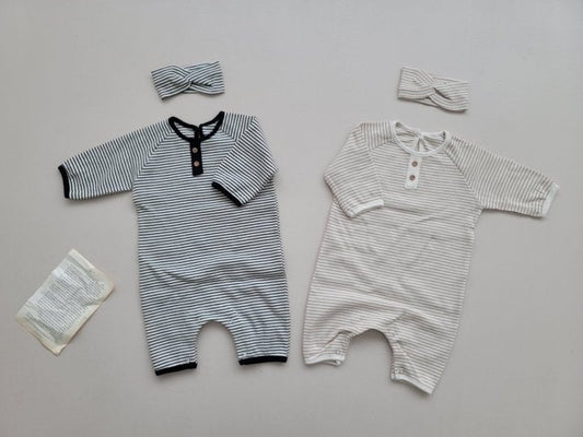 [PRE-ORDER] Button Body Suit + Hair Band Set