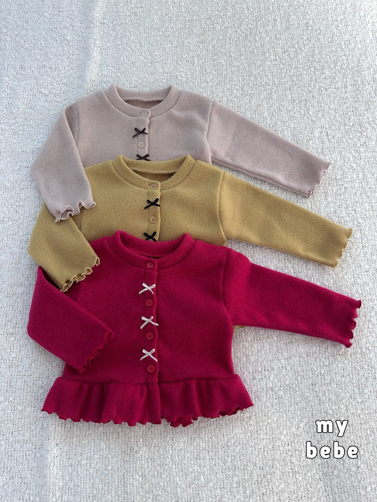 [PRE-ORDER] Winter Frill Ribbon Cardigan