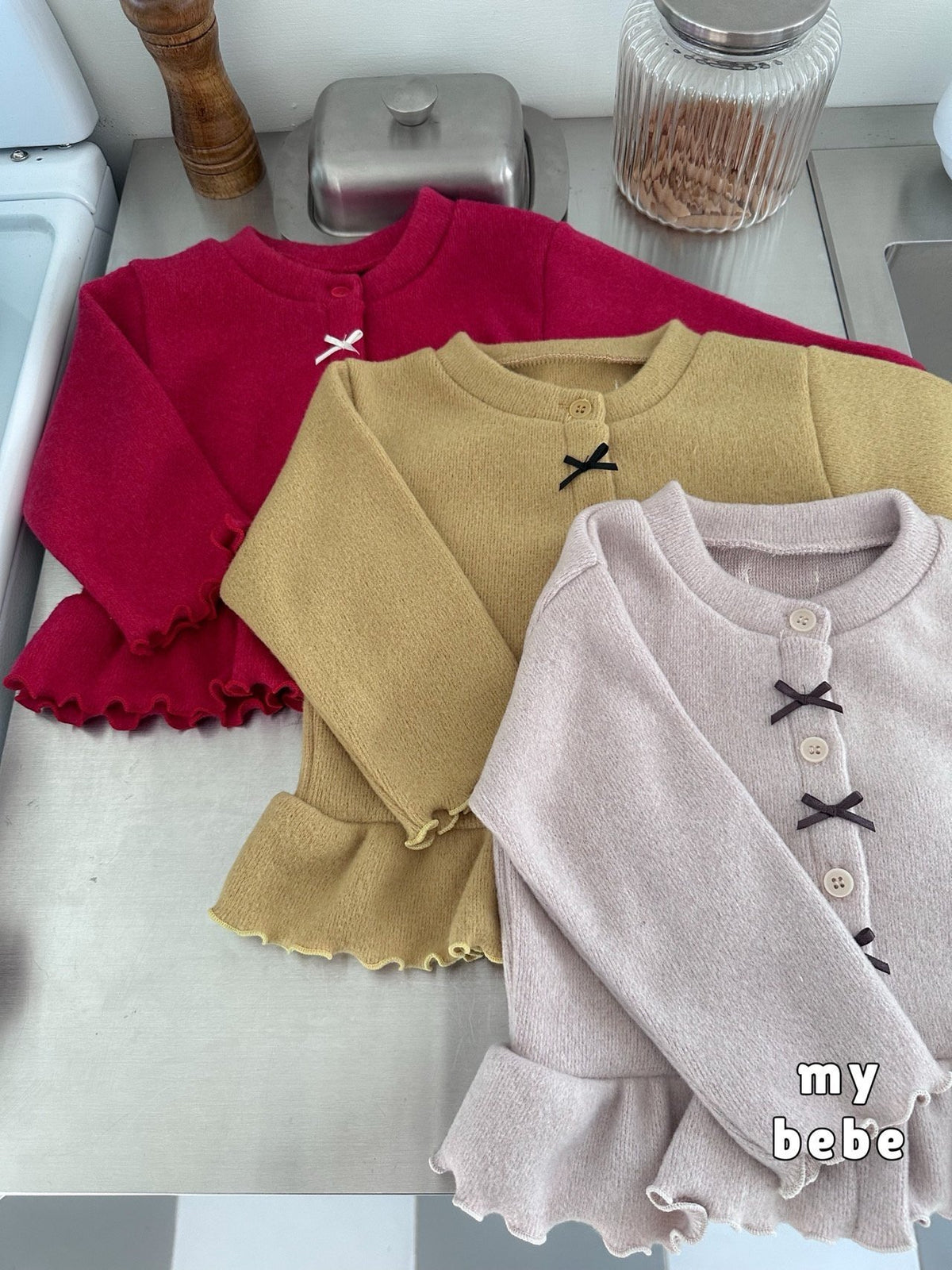 [PRE-ORDER] Winter Frill Ribbon Cardigan