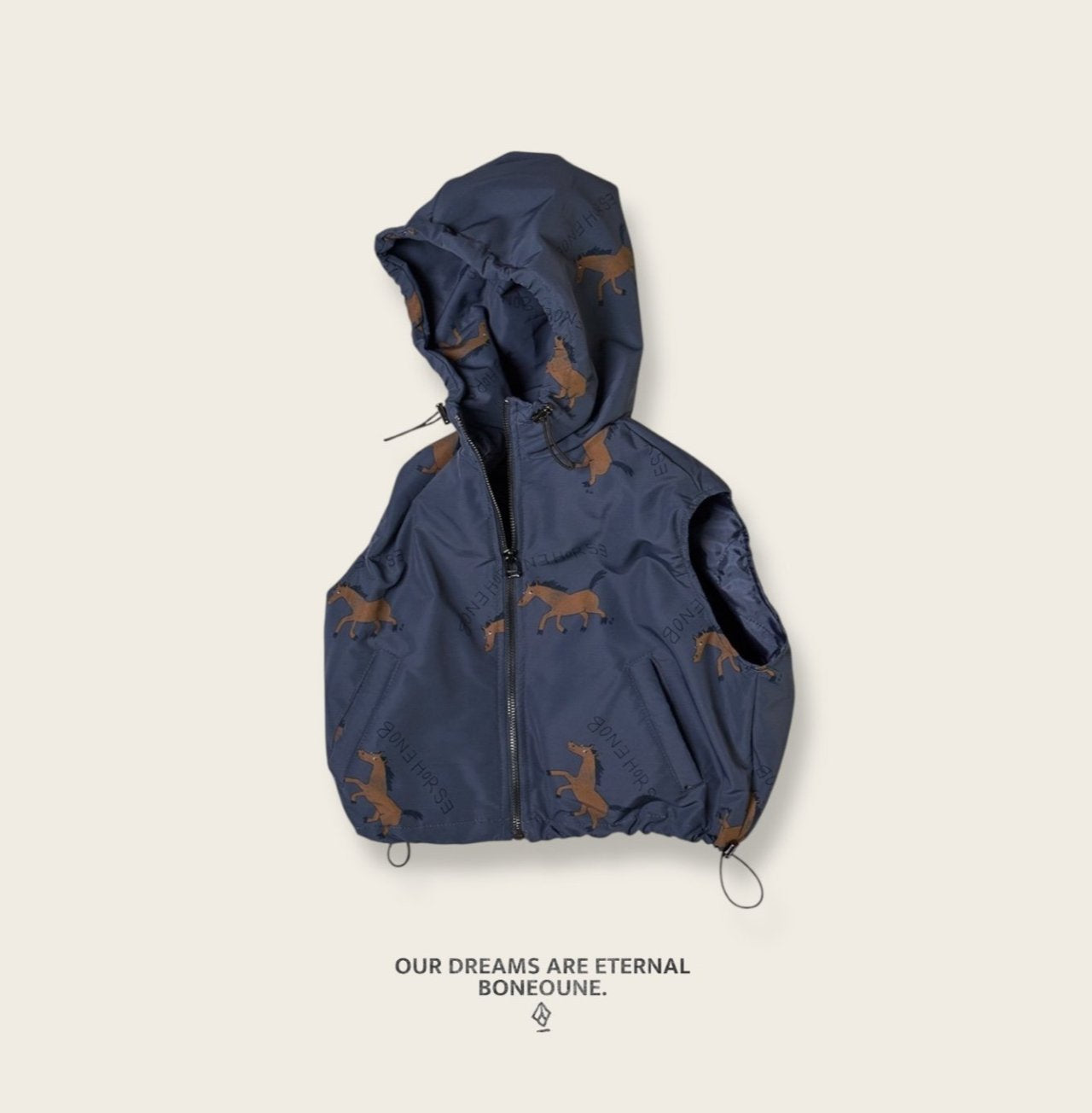 [PRE-ORDER] Autumn Horse Hoodie Vest