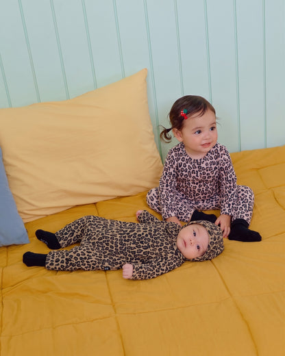 [PRE-ORDER] Little Leopard Body Suit + Bonnet Set