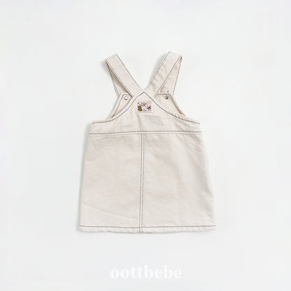 [PRE-ORDER] Denim Suspender Dress