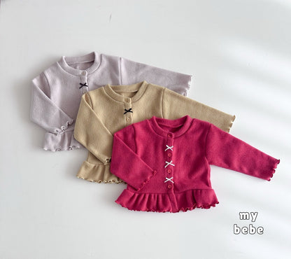 [PRE-ORDER] Winter Frill Ribbon Cardigan