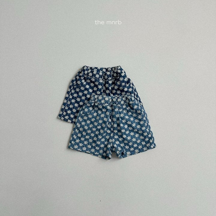 [PRE-ORDER] Flower Denim Shorts