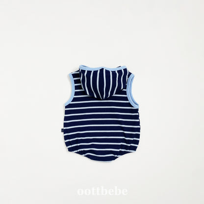 [PRE-ORDER] Urban Stripe Hoodie Body Suit