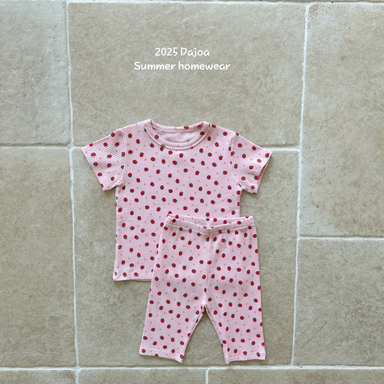 [PRE-ORDER] Ribbon Strawberry Home Wear Set