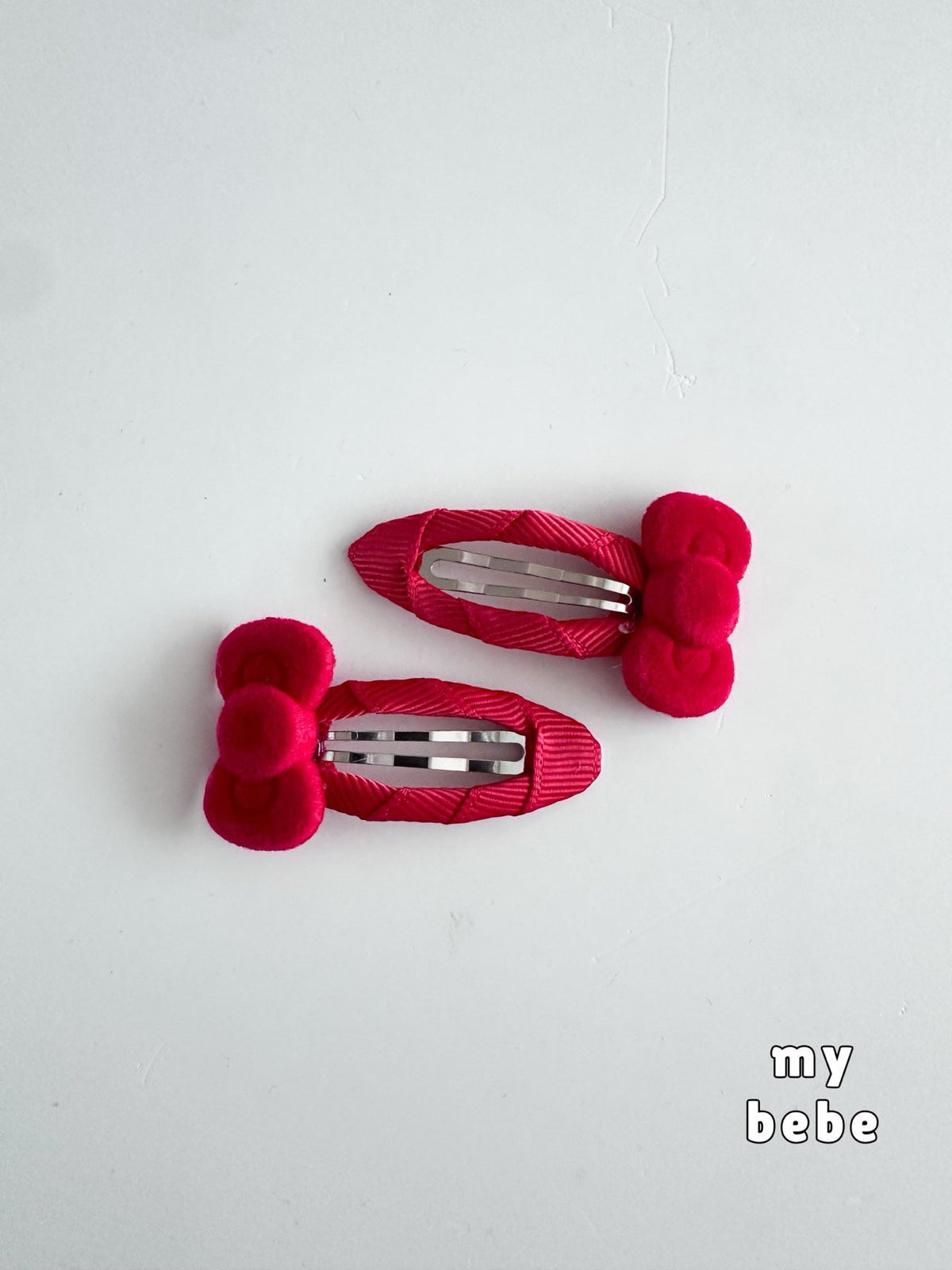 [PRE-ORDER] Cute Velvet Ribbed Hair Pin Set