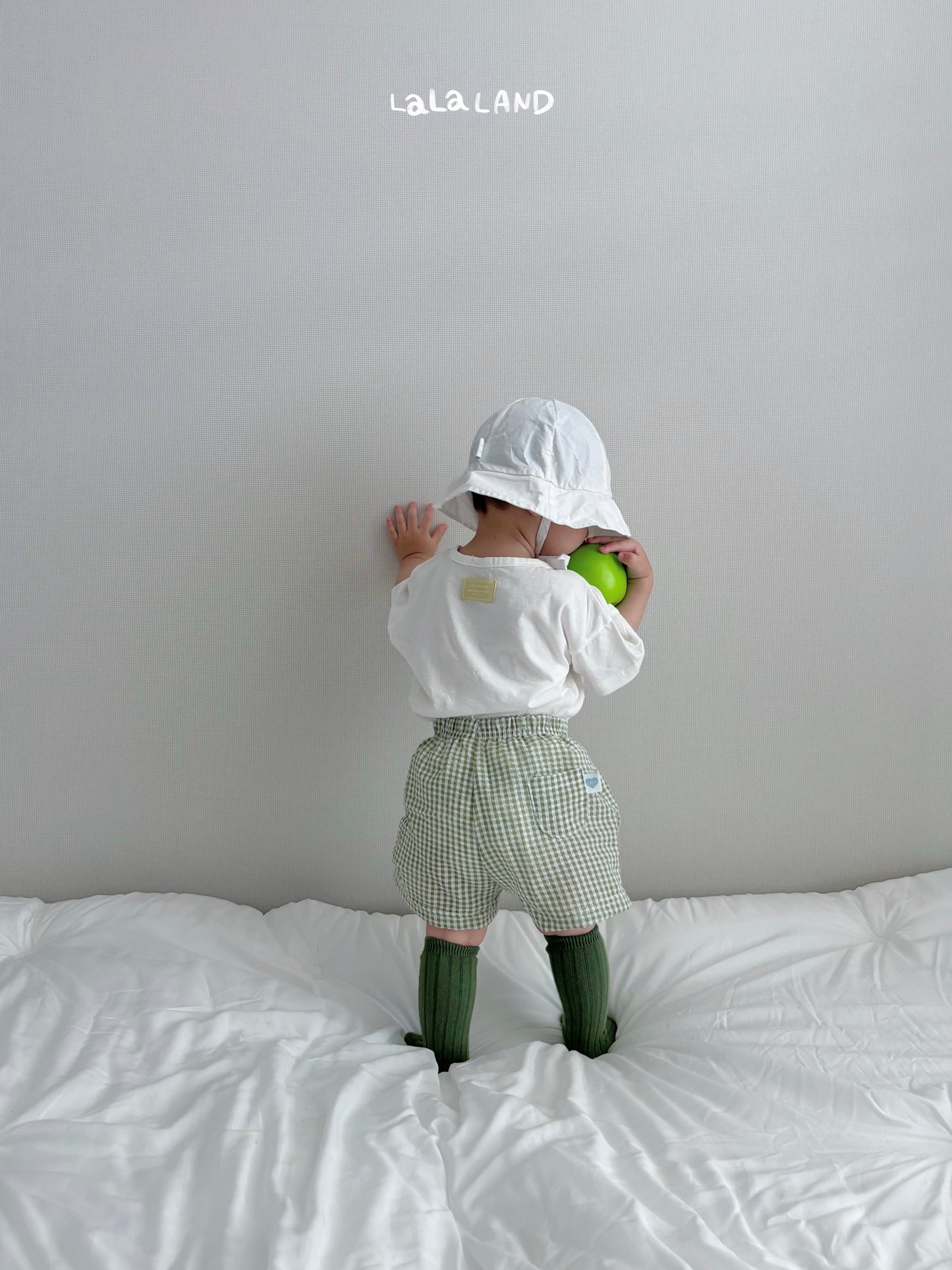 Check Baby Shorts [Olive/6m]