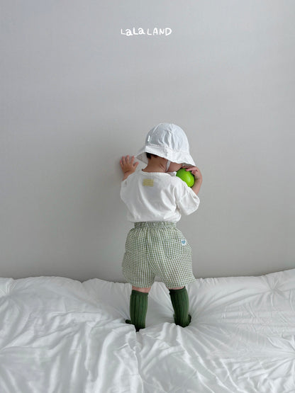 Check Baby Shorts [Olive/6m]