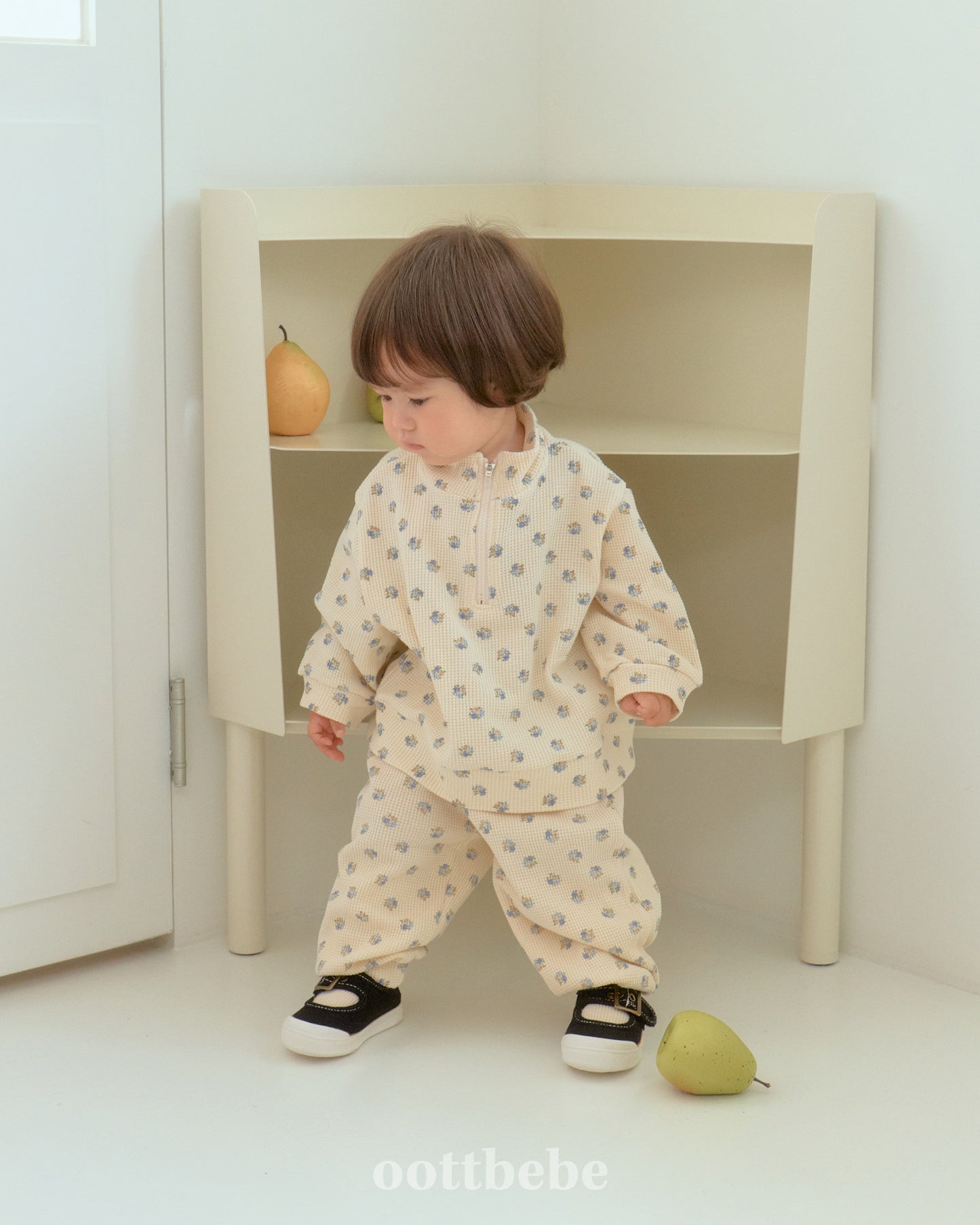 [PRE-ORDER] Sweet Waffle Anorak Top Bottom Set