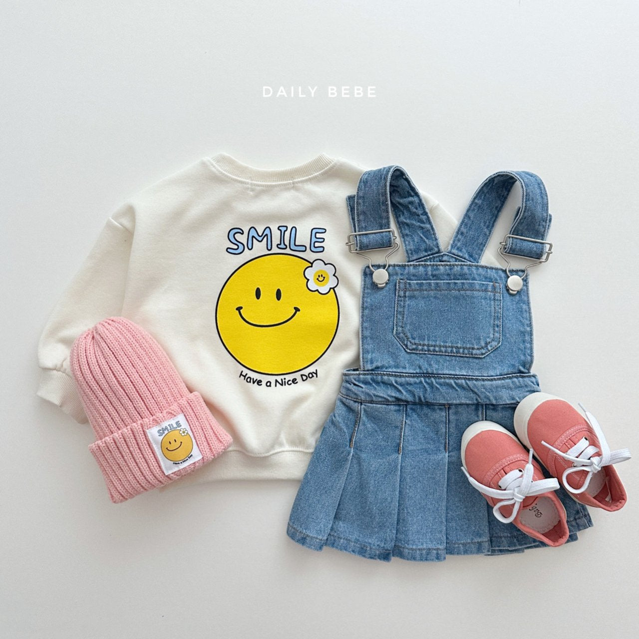 Denim Suspender Skirt [L(4-5yr)]