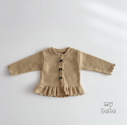 [PRE-ORDER] Winter Frill Ribbon Cardigan