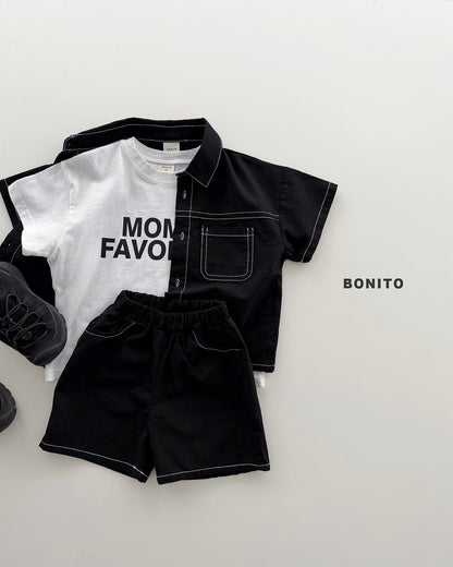 [PRE-ORDER] Two Pocket Linen Top Bottom Set