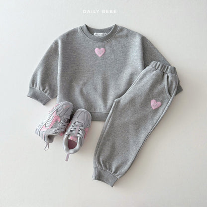 [PRE-ORDER] Love Embroidery Top Bottom Set