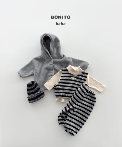 [PRE-ORDER] Baby Stripe Vest Bottom Set