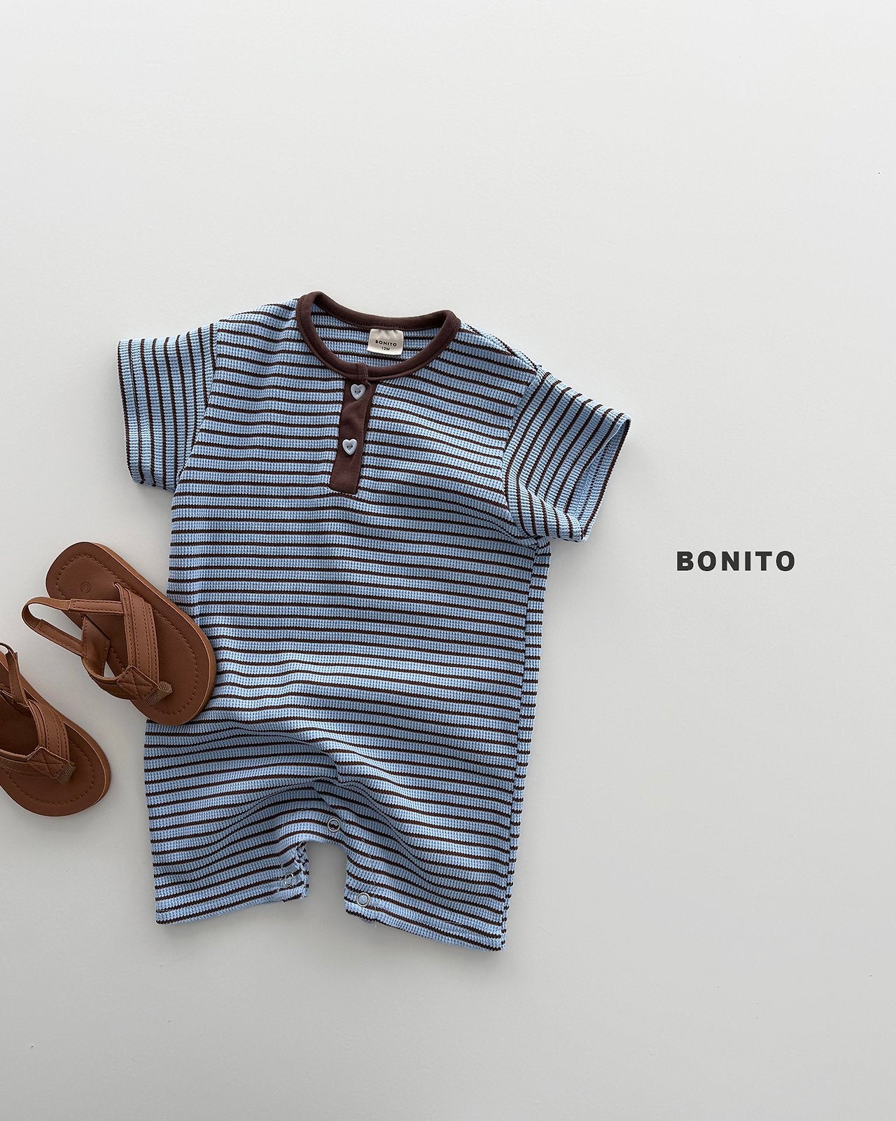 [PRE-ORDER] Summer Waffle Stripe Body Suit