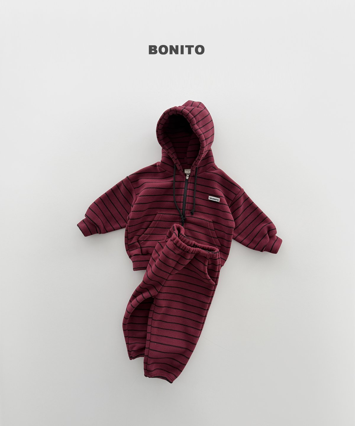 [PRE-ORDER] We Stripe Hoodie Jacket Bottom Set
