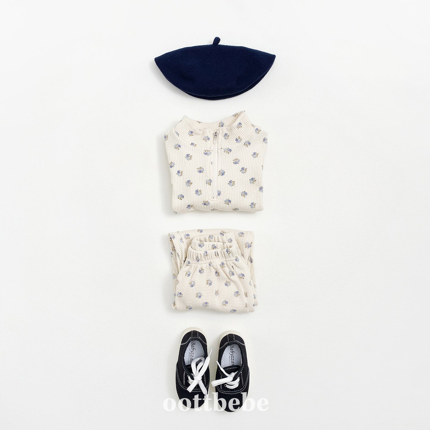 [PRE-ORDER] Sweet Waffle Anorak Top Bottom Set