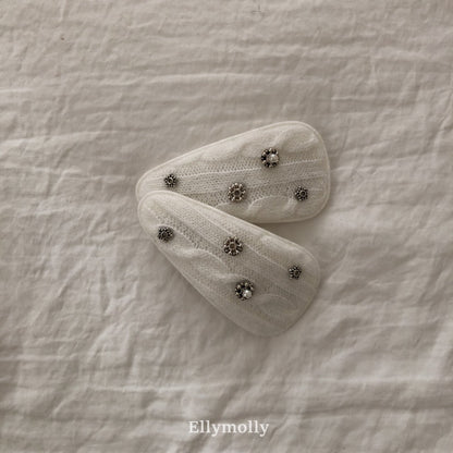 [PRE-ORDER] Knit Pearl Hair Clips Set