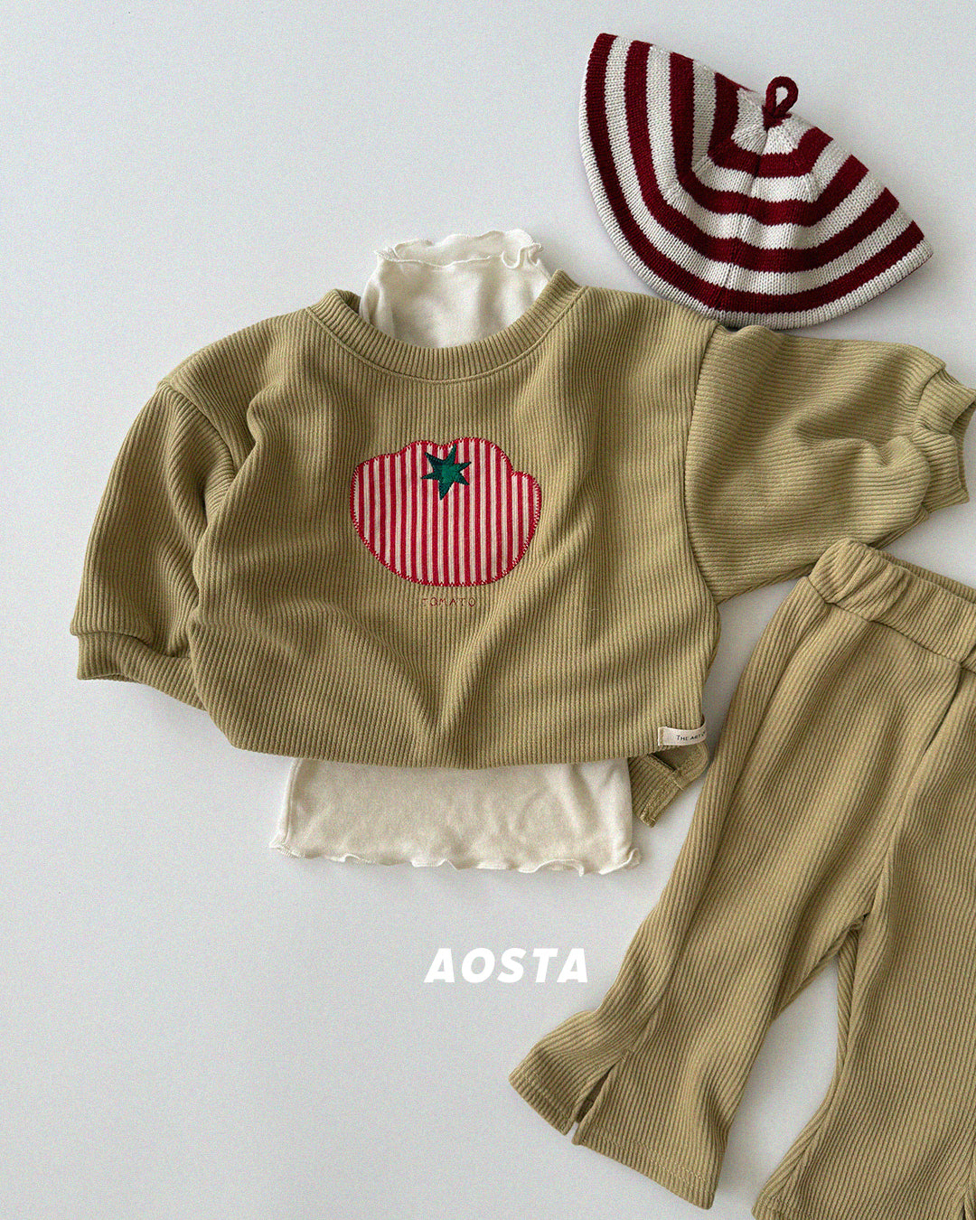 Tomato Sweatshirts [Ivory/M(1-2yr)]