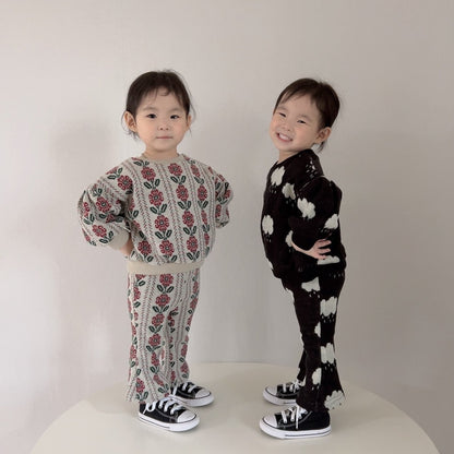 [PRE-ORDER] Knit Top Boot-Cut Pants Set