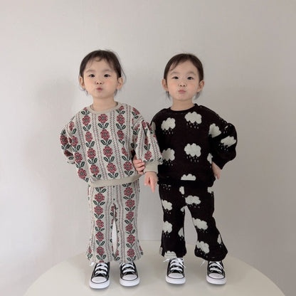 [PRE-ORDER] Knit Top Boot-Cut Pants Set