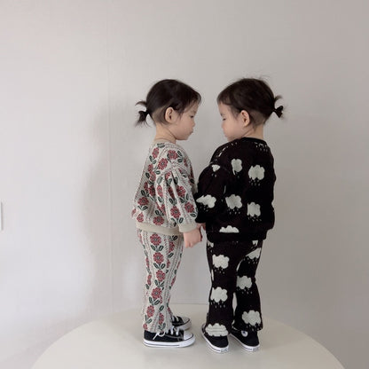 [PRE-ORDER] Knit Top Boot-Cut Pants Set